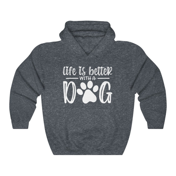 Life Is Better With A Dog Heather Navy